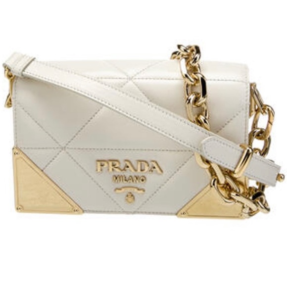 Prada Quilted Nappa Flap Chain Shoulder Bag - Picture 2 of 4